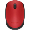 Logitech myš Wireless Mouse M171, optická, 2 tlačítka, 1000dpi, červená 910-004641