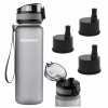 Filtračná fľaša na vodu fľaša na pitie AQUAPHOR CITY 500 ml šedá, sada 3 náplní