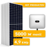 Huawei On-grid Huawei 4,9kWp v paneloch a 5000W 3-fáz menič SET