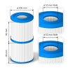 Crystalline Pool Spa Filter Filtračné kartuše Intex D - 3BTZ0023 - SC828