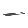 Hansgrohe Xelu Q - Doska pod umývadlo 136x55 cm, výrez vpravo, matná sivá 54098910