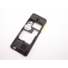Nokia 206 Dual SIM stredný kryt žltý