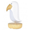 Rabbit & Friends Lampička ptáček s reproduktorem | Bílá