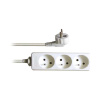 Solight PP04 3z predlžovací prívod 5m 3 x 1mm2 biely P0315