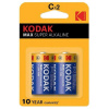 Kodak - Max Alkaline Battery C Lr14 2 kusy