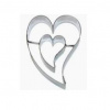 Kovová vykrajovačka - srdce opité / srdce SM 2039