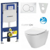 Geberit SET Duofix 111.300.00.5 +WCzávesné Cersanit CITY OVAL CleanOn+sedSC+ Sigma01 Biela 111.300.00.5CITYOVALBiela