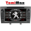 TomiMax Peugeot 408/308 Android 14 autorádio s WIFI, GPS, USB, BT HW výbava: 8 Core 4GB+64GB PX HIGH