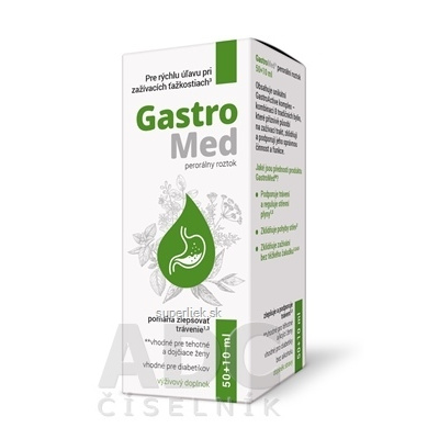 GastroMed perorálny roztok 50+10 (60 ml), 8594027710414