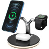 1stCOOL Qi bezdrôtová nabíjacia stanica 3v1, MagSafe kompatibilná (HLI-C6Black)