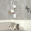 Casarredo CANIKO závěsný rohový regál, bílá