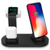 Interlook WD-03 | Dokovacia stanica pre Apple iPhone Airpods Watch | 15W bezdrôtová nabíjačka | 3 konektory - USB-C / Lightning / Micro USB