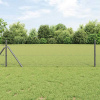 zahrada-XL Plot s stĺpmi Sivá 0.5 x 10 m Ocel potiahnutá PVC 3352765