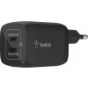 Nabíjačka do siete Belkin Boost Charge 65W PD PPS Dual USB-C GaN Charger Universal, Black (WCH013VFBK)