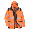 PORTWEST HI-VIS PW367 / Zateplená reflexná priedušná bunda 5v1 - HV oranžová/čierna XXXL