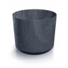 Kvetináč TUBO BETON EFFECT 23,9 cm - farba: antracit (Prosperplast DPOS240E-S433)