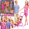 SIMBA DOLL 4x STEFFI Tehotná rodina KEVIN Bobas