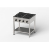 GREDIL Infračervený sklokeramický sporák, 4 plotýnky, na rámovém podstavci, 10 kW, 800x700x850 mm | GREDIL, 977550