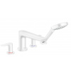 Hansgrohe Talis E Vaňová batéria na okraj vane, 4-otvorová inštalácia, matná biela 71748700-HG