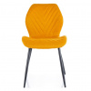 SIGNAL MEBLE Jedálenská stolička MIKE NEA, čierny mat/curry 66