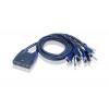 ATEN 4-Port USB VGA/Audio Cable KVM Switch (CS64US-AT)