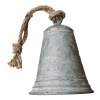Sommerfield Hrdzavý antik plechový zvonček so šnúrkou - Ø 13*16 / 30 cm - Sommerfield