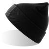Atlantis Headwear Čepice patch Wind-S Patch, pletená COT33029300299-black Černá UNI