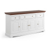 Komoda BELLUNO Elegante 4.3 z masívu biela-orech