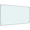 vidaXL Kuchynská zástena, biela 90x50 cm, tvrdené sklo