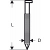 BOSCH Klinec – páskovaný, s hlavickou v tvare písmena D SN34DK 75RHG 2,8 mm, 75 mm, žiarovo pozinkované, r