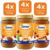 Sunar mäsovo-zeleninový príkrm mix príchutí 12m+, 12× 235 g