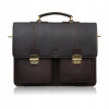 Pánska kožená aktovka na dokumenty, cestovná taška Paolo Peruzzi AY-03-BR