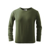 MALFINI Tričko Fit-T LS 121, dlouhý rukáv, dětské MAL-1210911 Khaki 10 roků