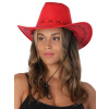 Klobúk - Kovboj - WESTERN LEGEND - červený, unisex
