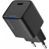 COLORWAY 1x USB-C/ sieťová nabíjačka/ GaN/ PD/ PPS/ 25W/ Čierna