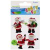 Ozdoba dekoračná filcová samolepiaca Mikuláš 4ks. Vianoce CRAFT WITH FUN 521588