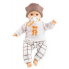 Paola Reina Realistické bábätko - chlapček Alex so svetríkom s medvedíkom so zvukom