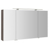 Sapho RIWA galérka s LED osvetlením, 121x70x17cm, 3x dvierka, borovica rustik SPH RIW120-0016