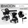Kočík Moon Aura set Maxi Farba: Onyx Melange