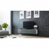 Cama Meble Tv stolík VIGO 140, biely mat/sivý lesk