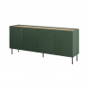 Cama Meble Dizajnová komoda ONDA 4D2SZ, Labrador/dub artisan
