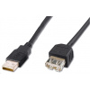 PREMIUMCORD Kabel USB 2.0 A-A 0,2m (20cm), prodlužovací (M/F) kupaa02bk