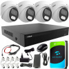 FORCE Sada monitorovania 4x IP kamera 4MPx 2K Aplikácia DISK 1TB