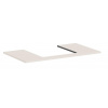 Hansgrohe Xilesa E - Doska pod umývadlo, 98x55 cm, výrez uprostred, matná béžová 54270780