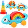 Montessori puzzle s dúhovým chameleónom ZA4532