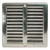 HACO 149067 Mřížka větrací se síťovinou VM, 150 x 150 mm, nerez 0701