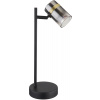 Globo Lighting Trabby stolová lampa 1x8 W čierna-mosadzná-dymová 57916T