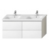 JIKA MIO 126,6 x 44,8 x 58,8cm skrinka pod dvojumývadlo závesná, biela, H40J7184015001
