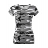 MALFINI CAMO PURE C22 / Dámske maskáčové tričko - camouflage gray XL