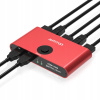 Prepínač HDMI KVM podporuje 4K monitory, dodatočné USB pre klávesnicu myši